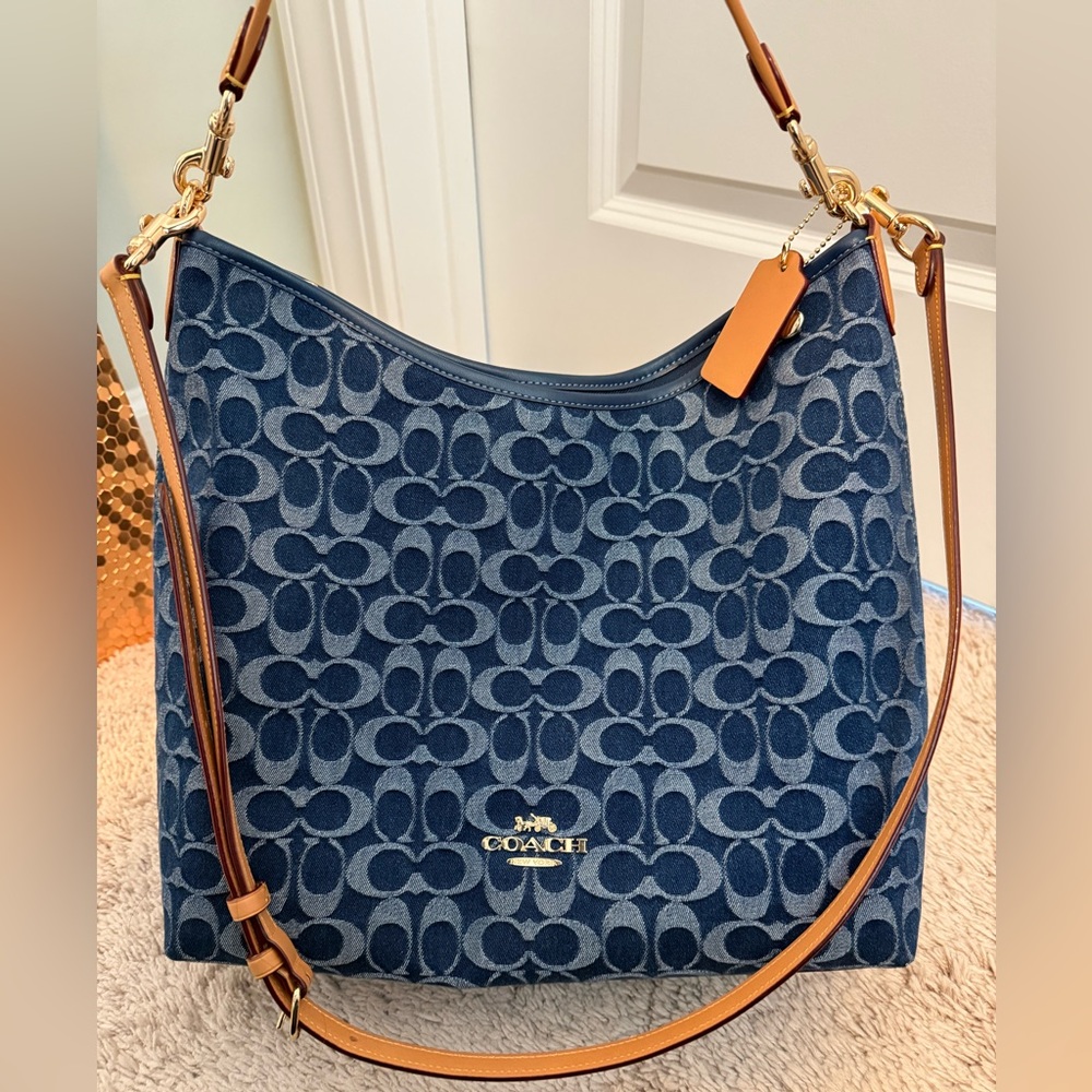 Coach Large Laurel in Denim